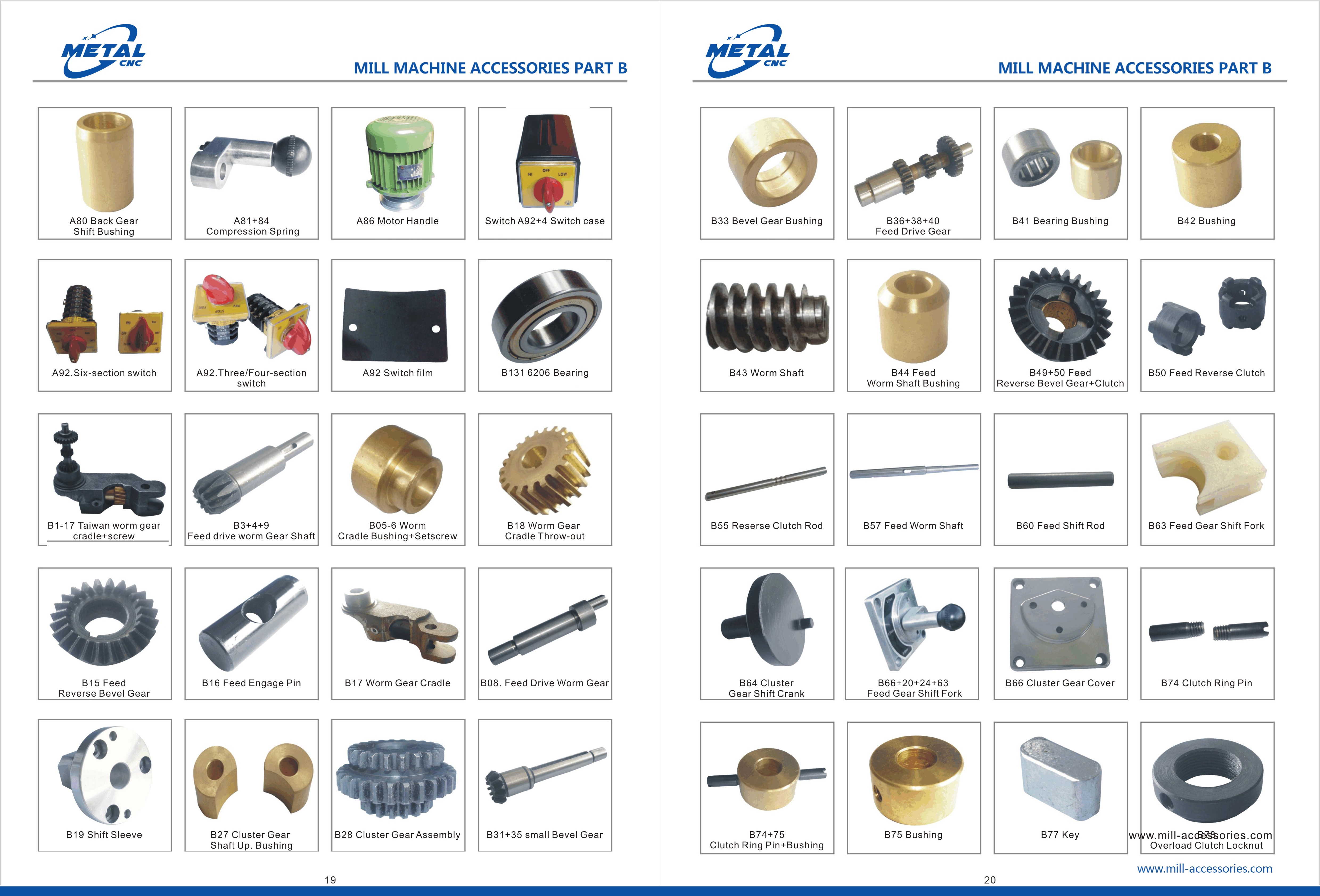 Milling machine accessories Part B-1(图1)