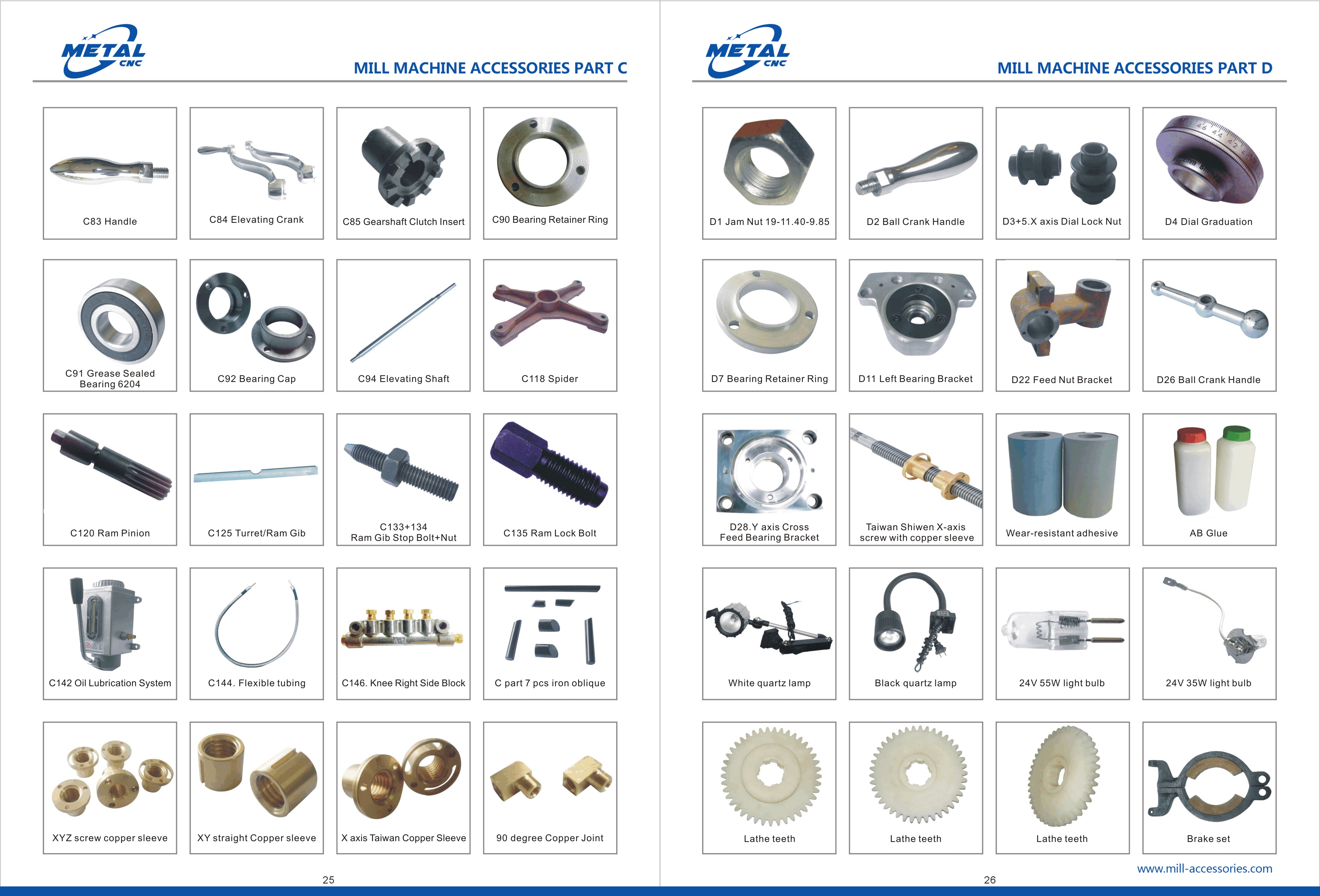 Milling machine accessories Part C(图1)